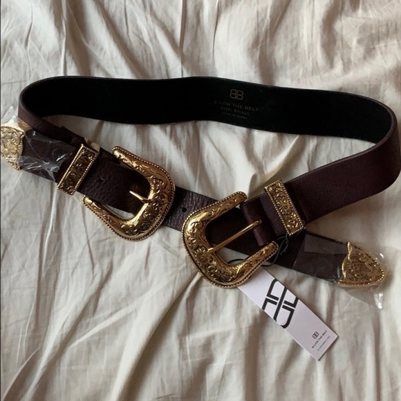 Brand new b-low the belt double buckle belt - Picture 2 of 4